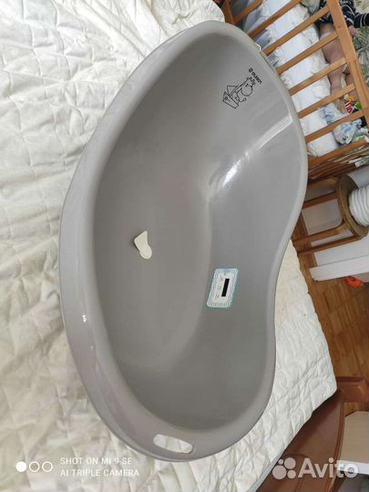 Ванночка для купания olsson со сливом, термометром