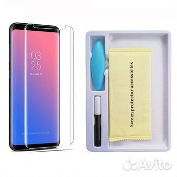 Прочнейшее UV защитное стекло samsung s9 Plus