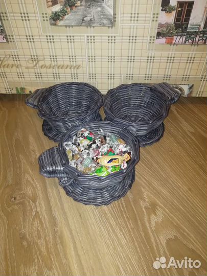 Плетёная чашка-конфетница