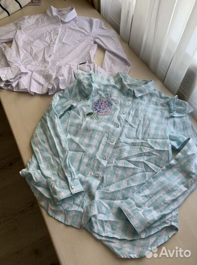 Блузка белая для девочек