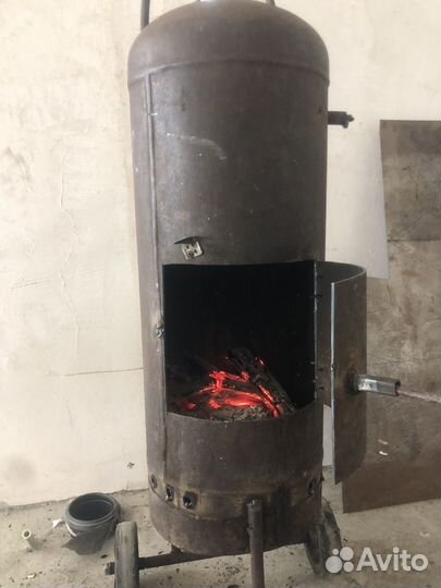 Печка буржуйка из баллона 50л