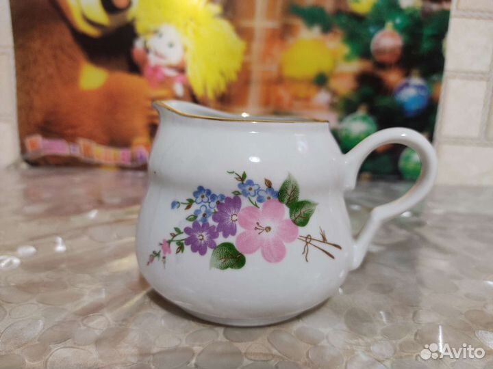 Фарфоровый чайник, сливочник СССР, кружка