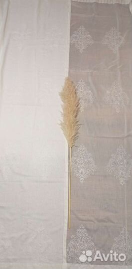 Шторы + тюль белые под лён на 2 окна в спальню