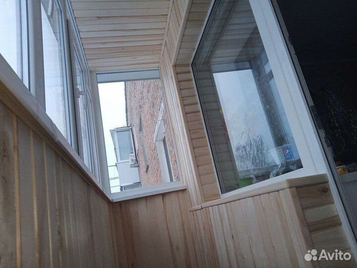 Остекление.Отделка балконов