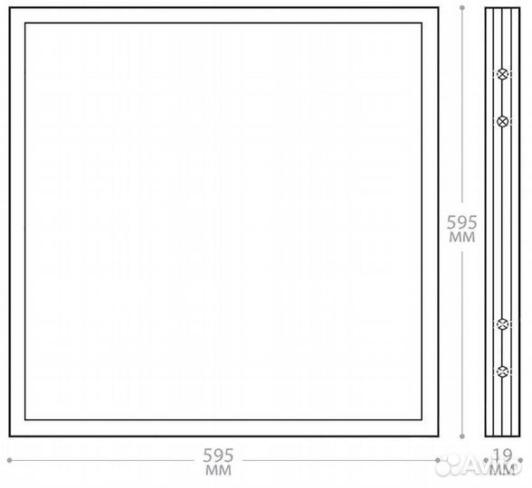Светильник Feron AL2115 36W 6500K 21083 матовый
