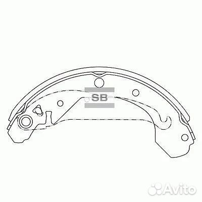 Колодки барабанные Sangsin SA103