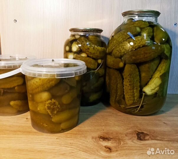 Огурцы соленые и маринованные, варенье