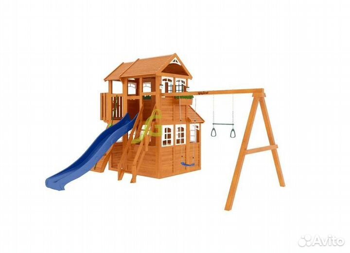 Детская игровая площадка Клубный домик 3 Luxe
