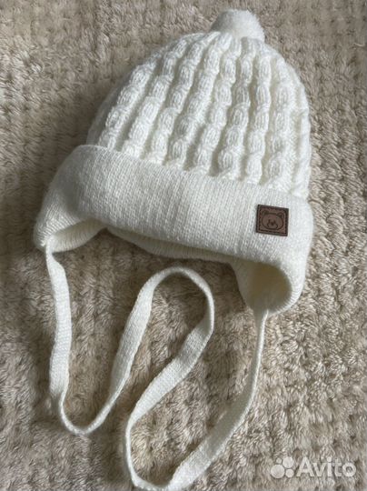 Шапка для новорожденного зима