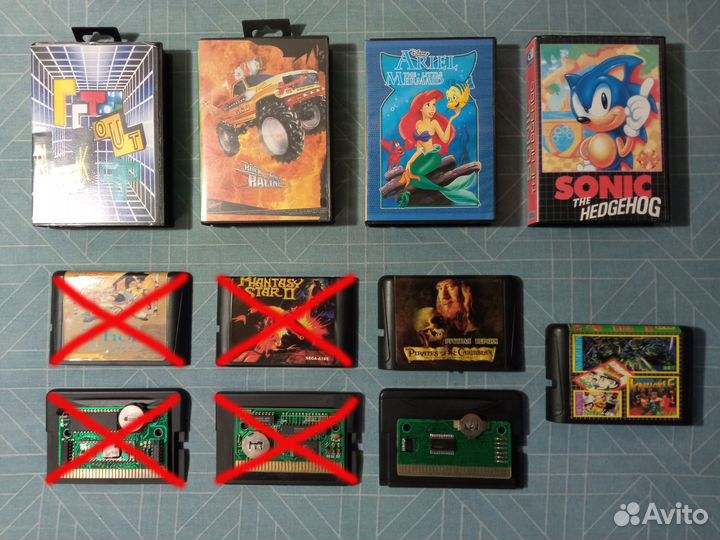 Картриджи для Sega