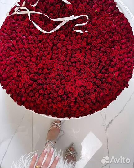 Корзина С розами 101 1001 роза