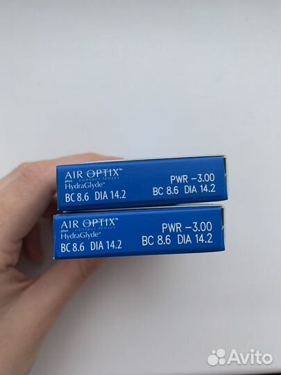 Контактные линзы AIR optix HydraGlyde -3