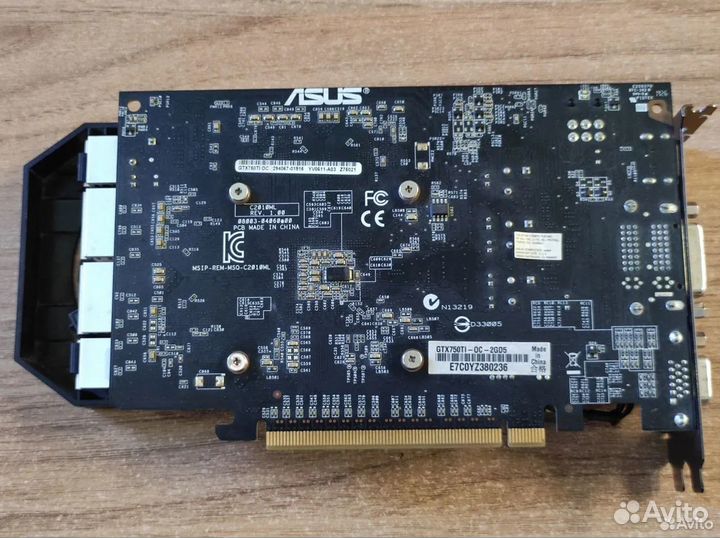 Видеокарта gtx 750ti 2gb asus