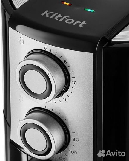 Аэрогриль Kitfort KT-2230 1000 Вт черный