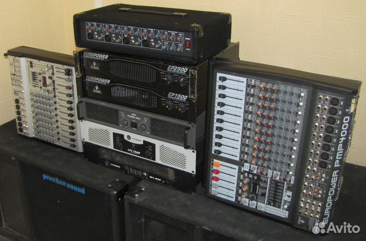 Усилители звука Активные микшеры 100-3000W 8шт Pro