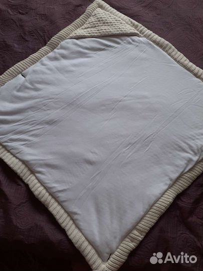 Конверт вязаный на выписку новорождённого