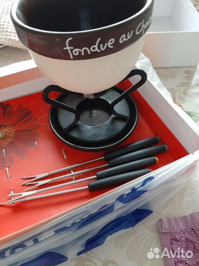 Набор для фондю, фондюшница для шоколада