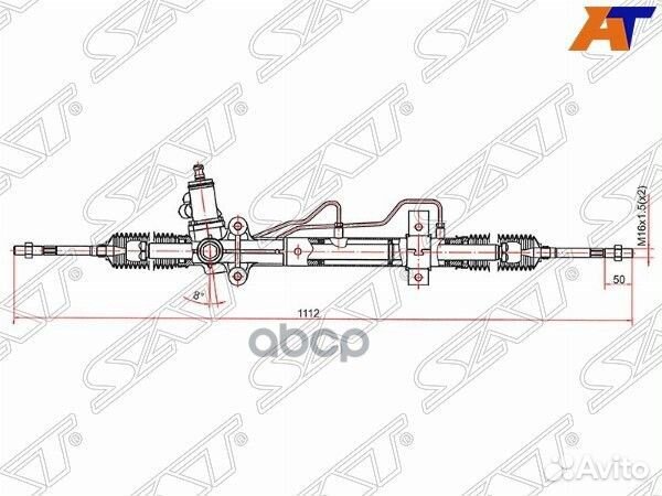 Рейка рулевая hyundai tucson 05- LHD ST-57700-2
