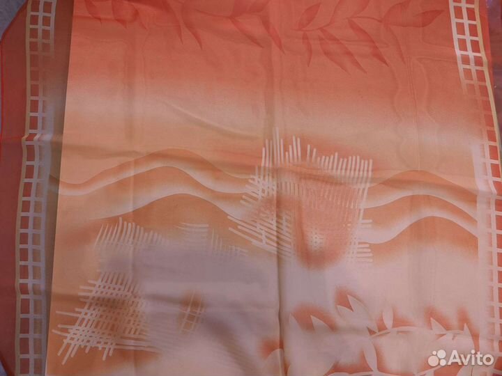 Платок/палантин/ натуральный шелк/шифон