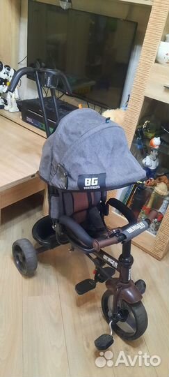 Трехколесный велосипед коляска