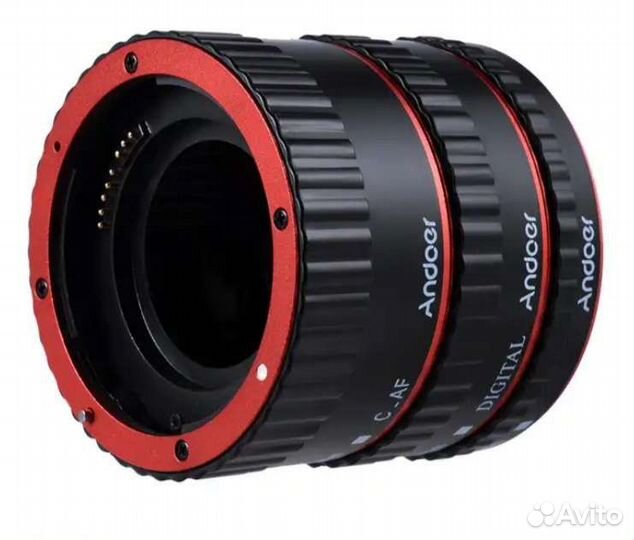 Макрокольца для canon с автофокусом. Металл