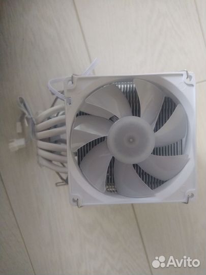Кулер для процессора Z135 3 кулера 6 трубок белый