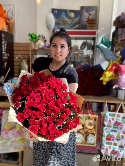 Букет роз 21 роза с доставкой