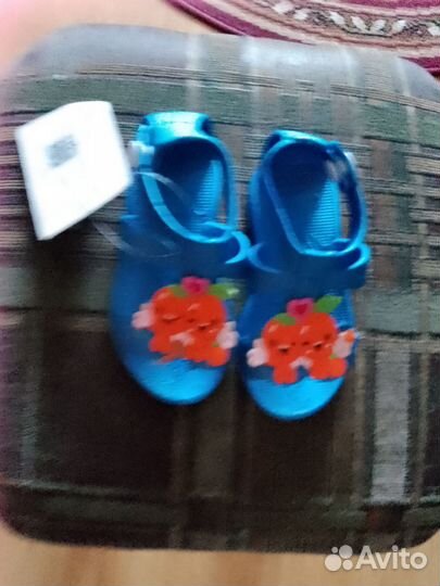 Сандалии синие детские