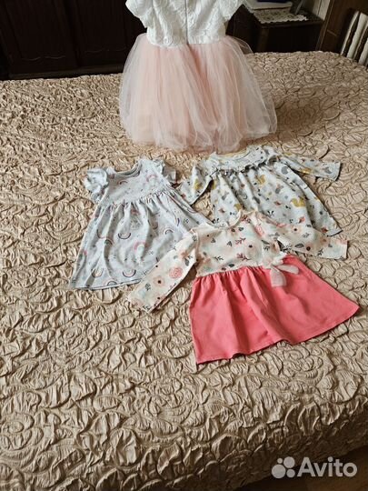 Пакетом платья для девочки 86 размер