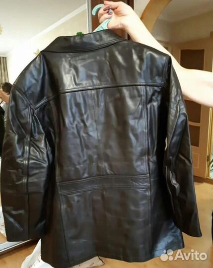 Кожаная куртка мужская. Размер 56-58