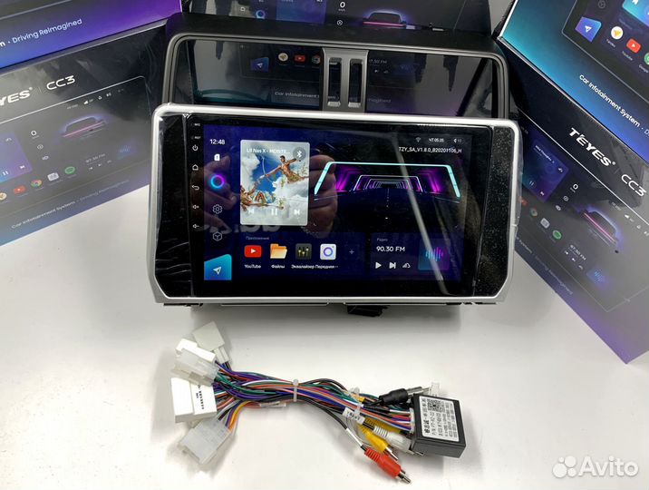 Магнитола на андройде Teyes CC3 6/128 для Toyota