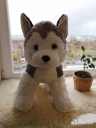 Новая мягкая игрушка щенок хаски