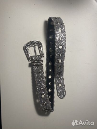 Ремень со стразами y2k на руках