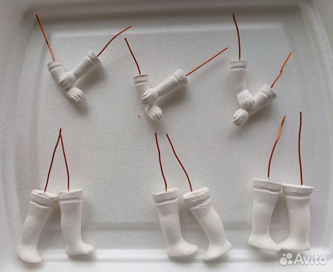 Руки, кисти и обувь для ватных игрушек