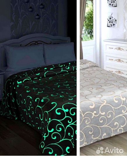 Плед светящийся в темноте