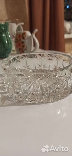 Салатник, конфетница, пепельница хрусталь