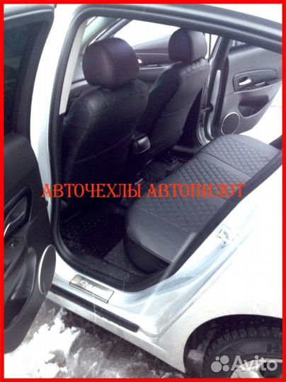 Чехлы Автопилот Chevrolet Lacetti из экокожи Ромб