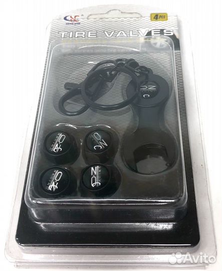 Колпачки на ниппеля - OZ Racing (с ключом/черный)