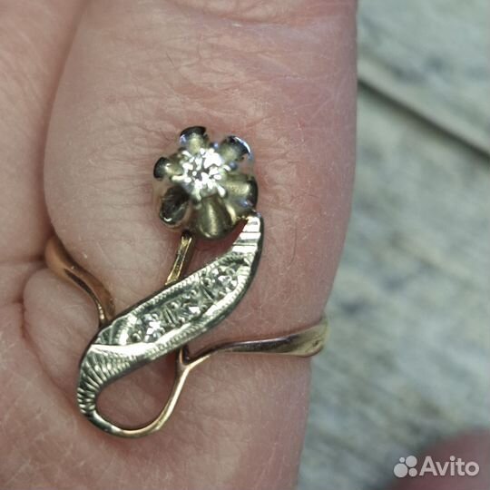 Кольцо с бриллиантом СССР
