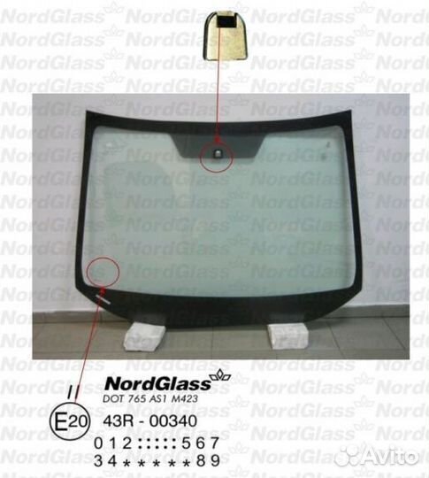 Лобовое стекло honda civic 4D sedan 2012-16