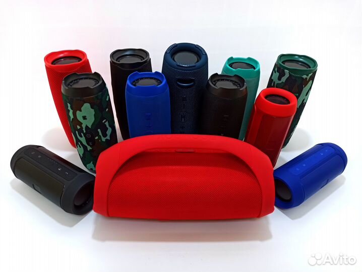 Колонка портативная бумбокс с ручкой и без ручки