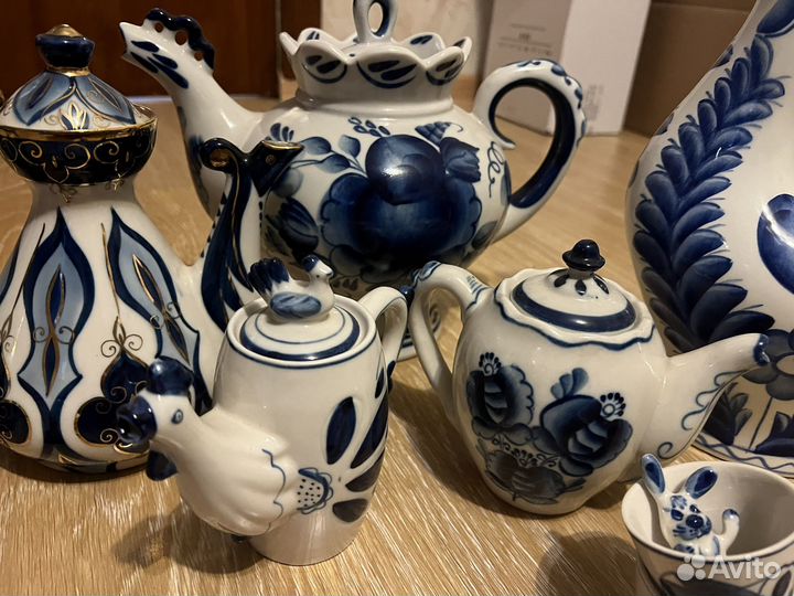 Чайник заварочный гжель