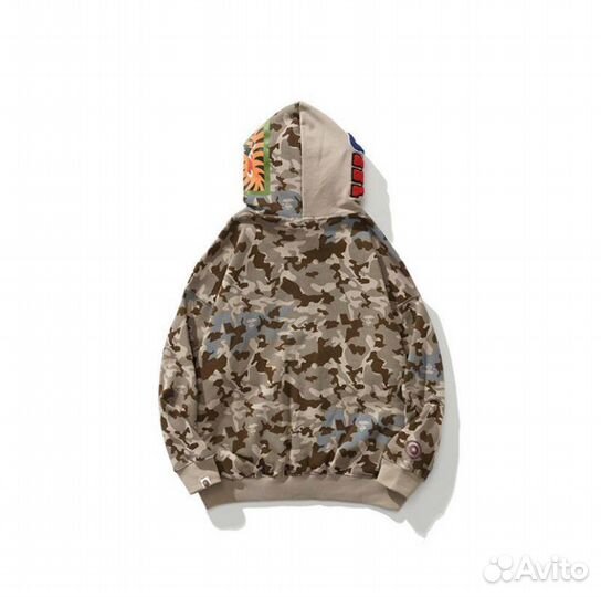 Зип худи Bape full Зип desert storm песоч