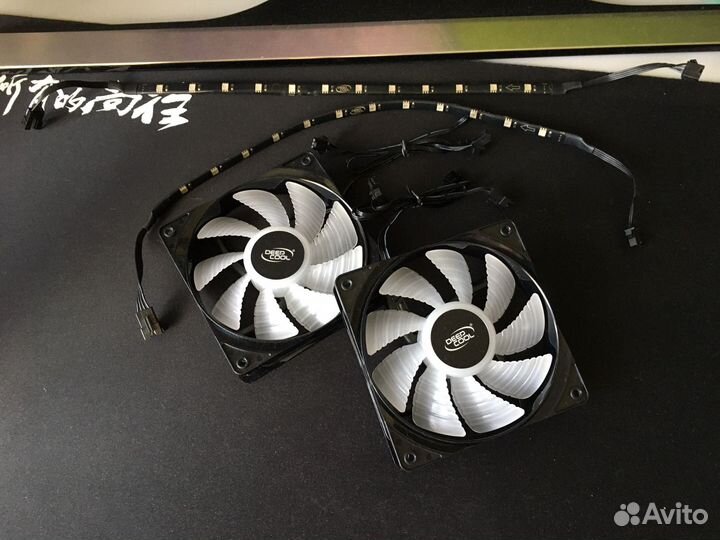 Вентиляторы argb DeepCool и 2 ленты Argb