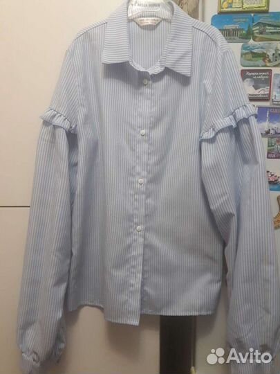 Школьная рубашка, рост 152-158.Стильная