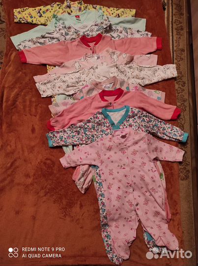 Вещи пакетом на девочку 0 - 1 года.Самовывоз