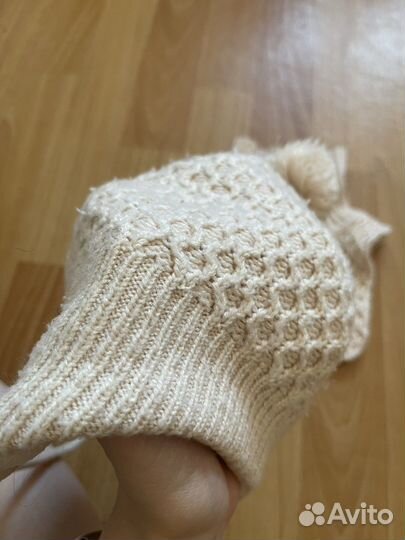 Комплект шапка, шарф манишка для девочки hm 98