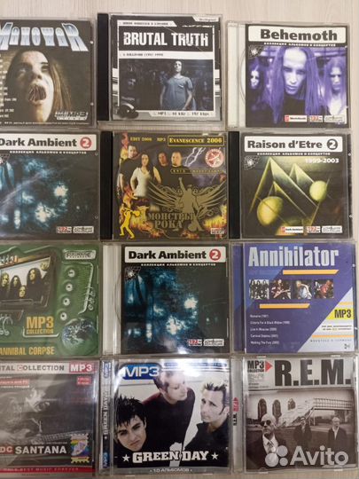 Рок на mp3 дисках :хеви-метал, хард-рок,панк,глэм