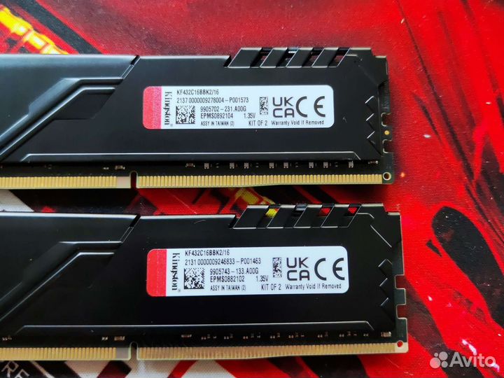 16GB DDR4 3200MHz Kingston Fury Beast