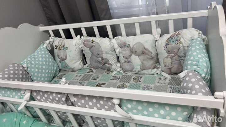 Бортики в детскую кроватку